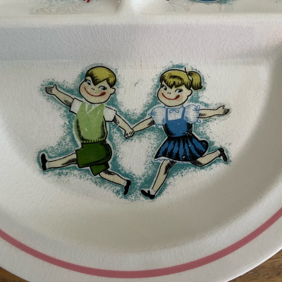 1960s YUM-EE-YUM Imports Inc Japan Children's Divided Plate - Picture 6 of 6